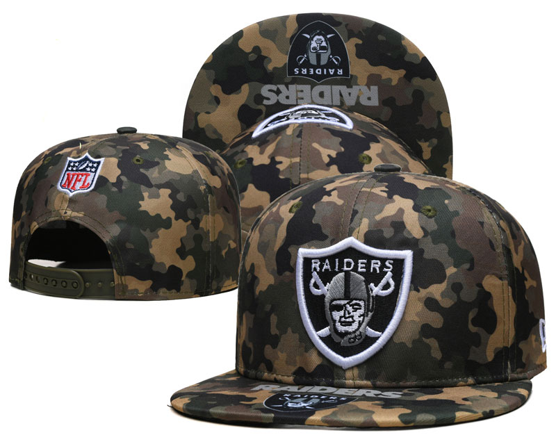 2025 NFL Oakland Raiders camo hat YS->mlb hats->Sports Caps
